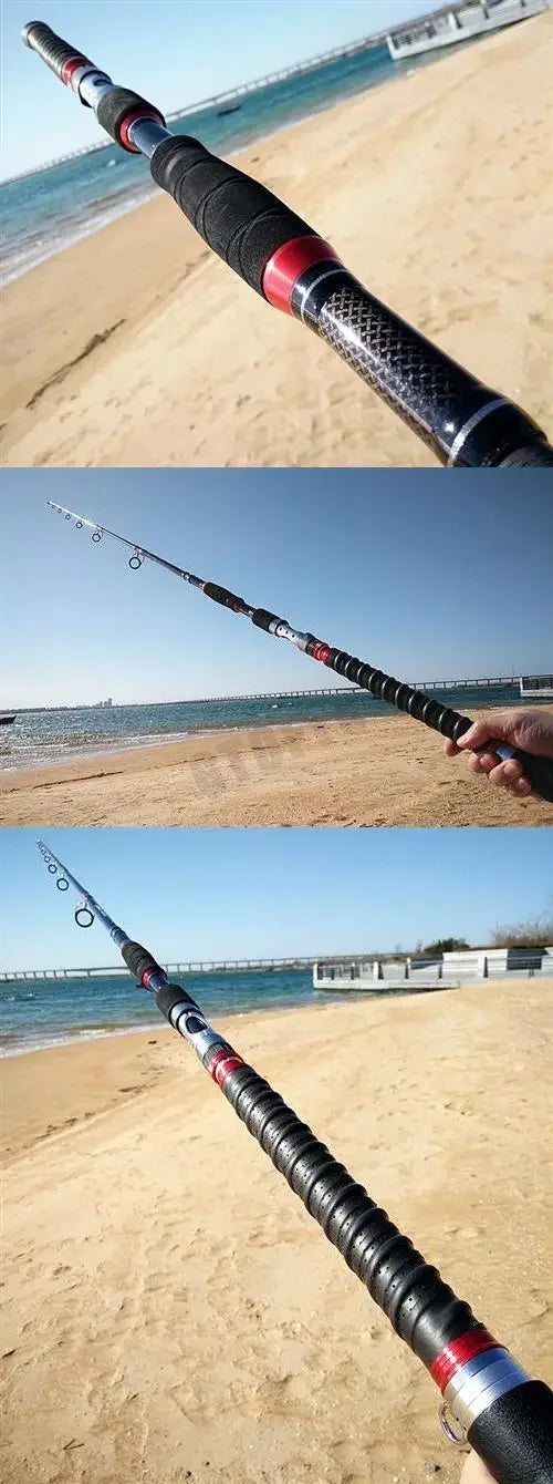 Fishing Lure Rod 1.8m 2.1m Lure 70-250g Strong Trolling Fishing Rod Carbon Hard Fast Surf Boat  Spining Fishing Rods Travel Pole