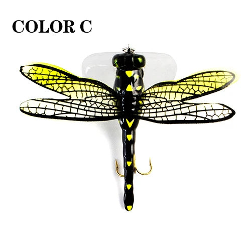 Topwater Dragonfly Dry Flies Insect Fly Fishing Lure 6G 7.5CM Trout Popper Artificial Bait Wobblers For Trolling Hard Lure