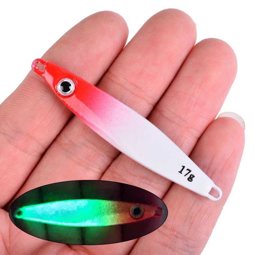2026 Metal Jig Fishing Lure Weights 7g-40g Trolling Hard Bait Bass Fishing Bait Tackle Trout Jigging Lure Jigs Saltwater Lures