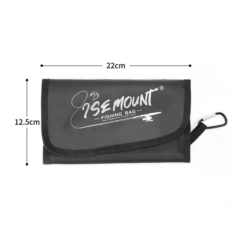 Fishing Gear Accessory Bag, Outdoor Waterproof Portable Multi-Functional Soft Lure Storage Pouch