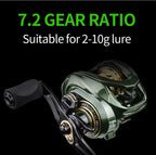 LINNHUE Baitcasting Fishing Reel Micro Fish WK1000 Reel Max Drag 8kg Gear Ratio 7.2:1 Fishing Reel Goods Accessorie