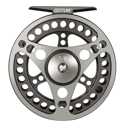 Goture Fly Fishing Reel 3/4 5/6 7/8 9/10 2+1BB Max Drag 8kg Lightweight CNC-machined Large Arbor Left/Right Fly Reel+Spare Spool