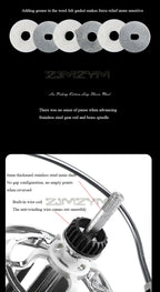 18KG Large Drag Fishing Reels Sea Fishing Waterproof Spinning Reel 4.8:1 Speed Saltwater Freshwater Carp Fishing Reel Fish Pesca