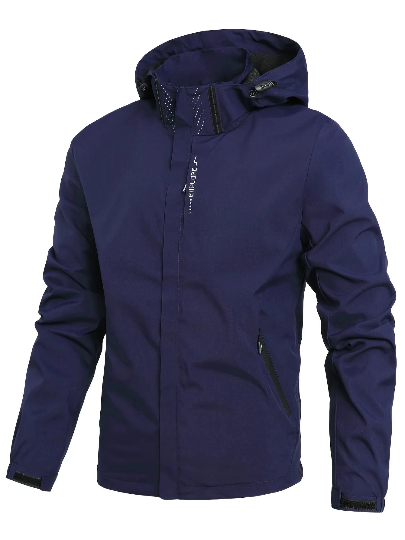 Men's Waterproof Trekking Jacket Lightweight Outerwear Hooded Outdoor Raincoat Hiking Windproof Jacket Climbing Outdoor Jackets