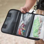 Fishing Gear Accessory Bag, Outdoor Waterproof Portable Multi-Functional Soft Lure Storage Pouch