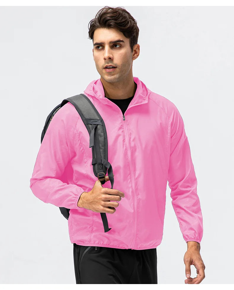 Men's Waterproof Jacket Men Women Windbreaker Women Sun Protect Clothing Fishing Rain Wind Breaker Jacket Climbing Clothes ﻿