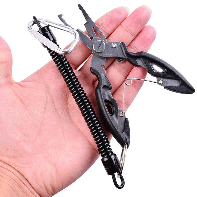 Fishing Pliers Tools Accessories for Goods Tackle Pliers Vise Knitting Flies Scissors Braid Set Fish  Tongs Multifunction