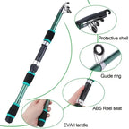 Telescopic Fishing Rod And Spinning Reel