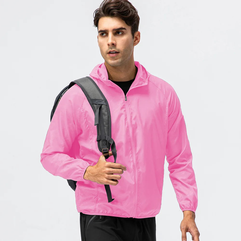 Men's Waterproof Jacket Men Women Windbreaker Women Sun Protect Clothing Fishing Rain Wind Breaker Jacket Climbing Clothes ﻿