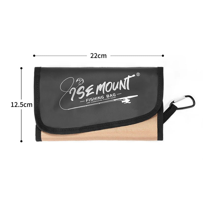 Fishing Gear Accessory Bag, Outdoor Waterproof Portable Multi-Functional Soft Lure Storage Pouch