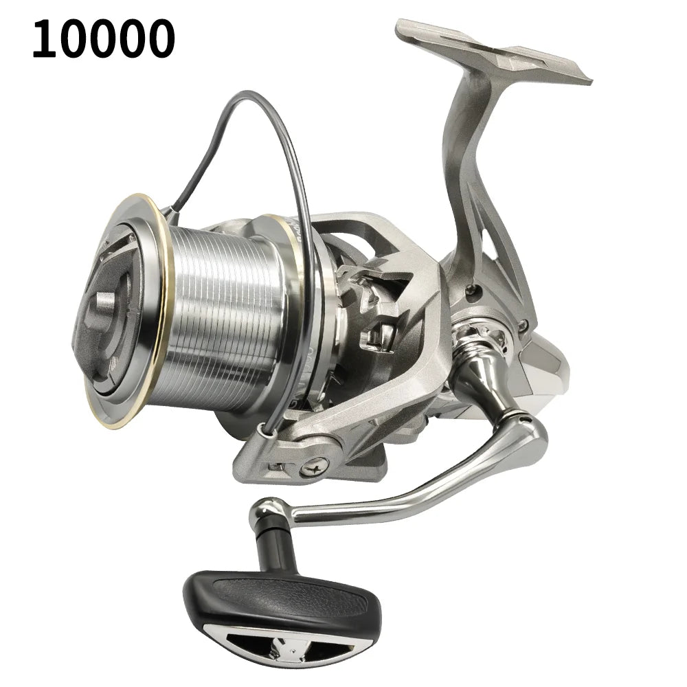 Rooblinos Stainless Steel Bearing Spinning Fishing Reel 8000 9000 10000 12000 14000 25KG Powerful Reel Saltwater Fresh Water
