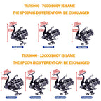 Fishing Reel Distant Wheel Sea Surf Spinning Reels Carbon Drag 27kg 13+1BB Saltwater Boat Coil Accesorios Open Face Carretilha
