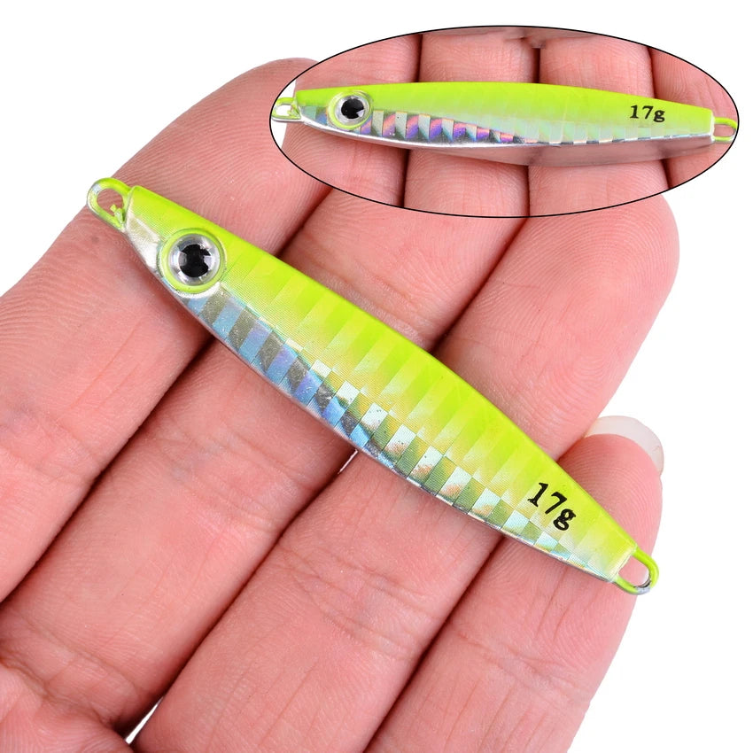 2026 Metal Jig Fishing Lure Weights 7g-40g Trolling Hard Bait Bass Fishing Bait Tackle Trout Jigging Lure Jigs Saltwater Lures