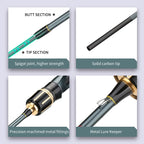 Trout Fishing L+UL Tips Fishing Rod Trout Fishing Light Rod Spinning Baitcasting Lure Fishing Rod Octopus Squid Fishing Tackle