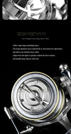18KG Large Drag Fishing Reels Sea Fishing Waterproof Spinning Reel 4.8:1 Speed Saltwater Freshwater Carp Fishing Reel Fish Pesca