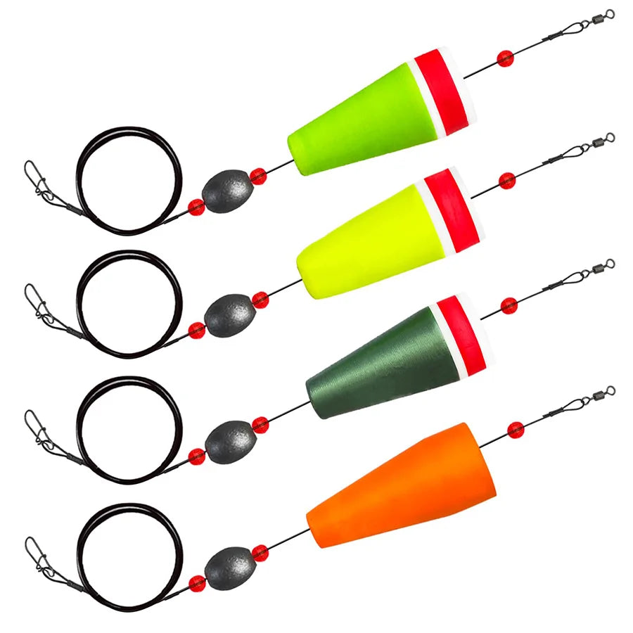 Fishing Floats Bobbers Fishing Popping Cork Trout Float Rig Weighted Popping Floats Cork Trout Floats for Fishing Saltwater