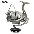 Rooblinos Stainless Steel Bearing Spinning Fishing Reel 8000 9000 10000 12000 14000 25KG Powerful Reel Saltwater Fresh Water