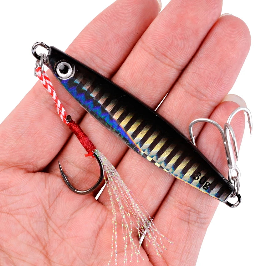 2026 Metal Jig Fishing Lure Weights 7g-40g Trolling Hard Bait Bass Fishing Bait Tackle Trout Jigging Lure Jigs Saltwater Lures