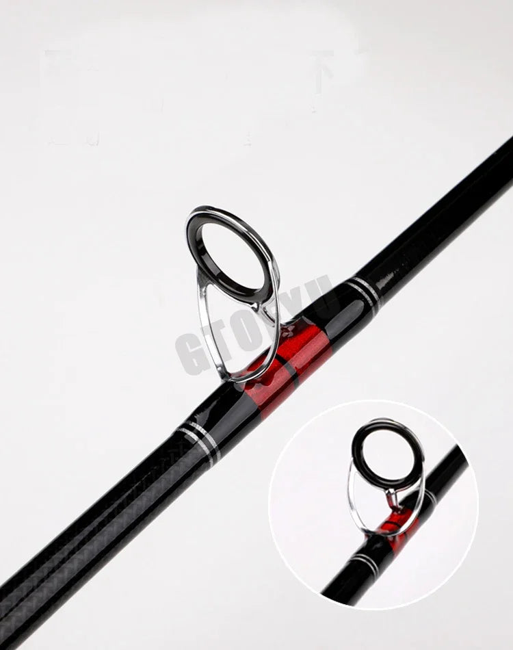 Fishing Lure Rod 1.8m 2.1m Lure 70-250g Strong Trolling Fishing Rod Carbon Hard Fast Surf Boat  Spining Fishing Rods Travel Pole