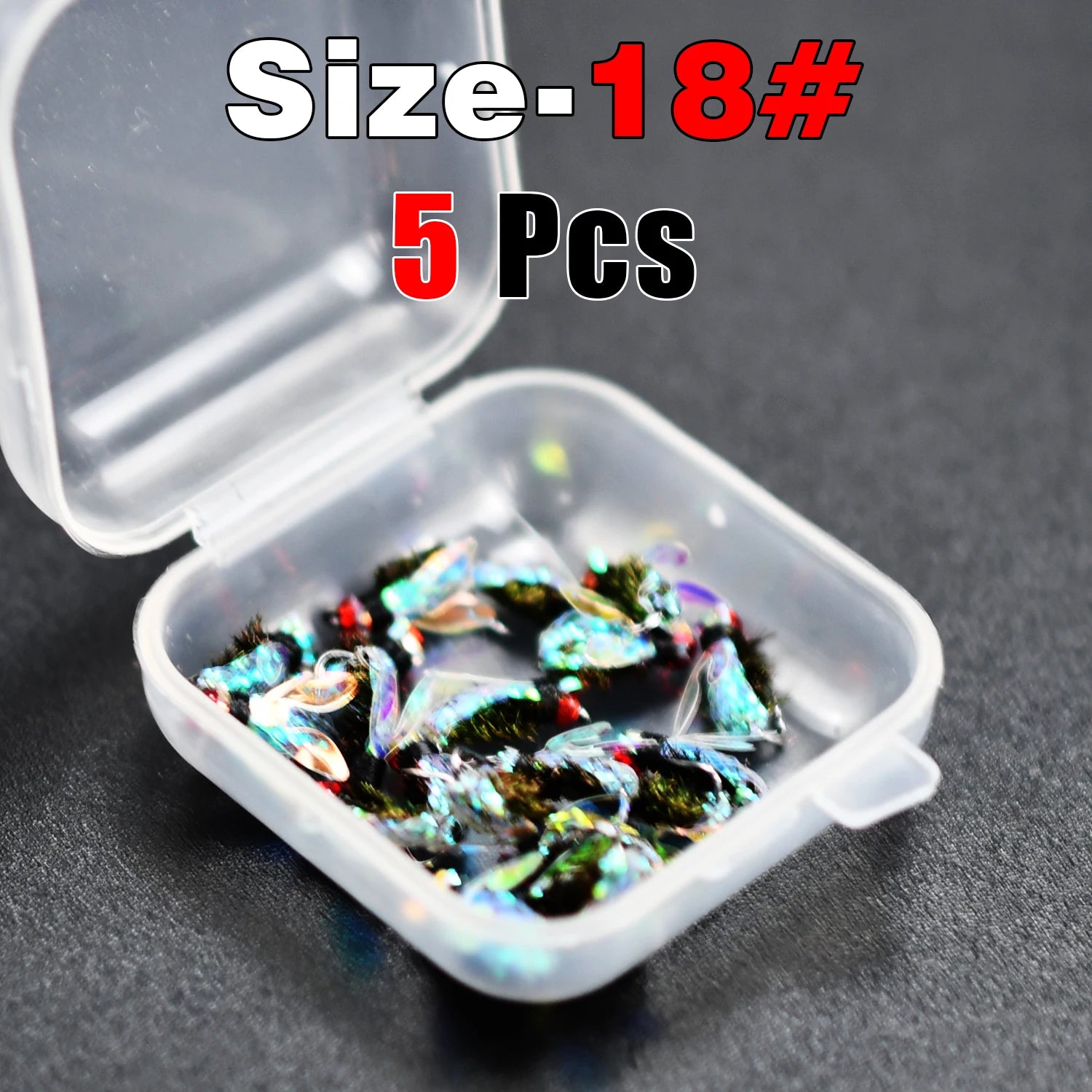 Topranc Fly Fishing Dry Flies Bionic Insect Fly Bait Suitable for Bass Trout Carp Reflective Woven Material With Double Winged