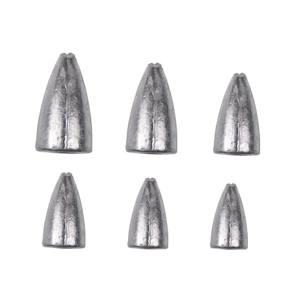 LUSHAZER Bullet Fishing Weights 2.5/3.5/5/7/10/14g Fishing Weights Worm Bullet Fishing Sinker Weights Fishing Tackle Accessories