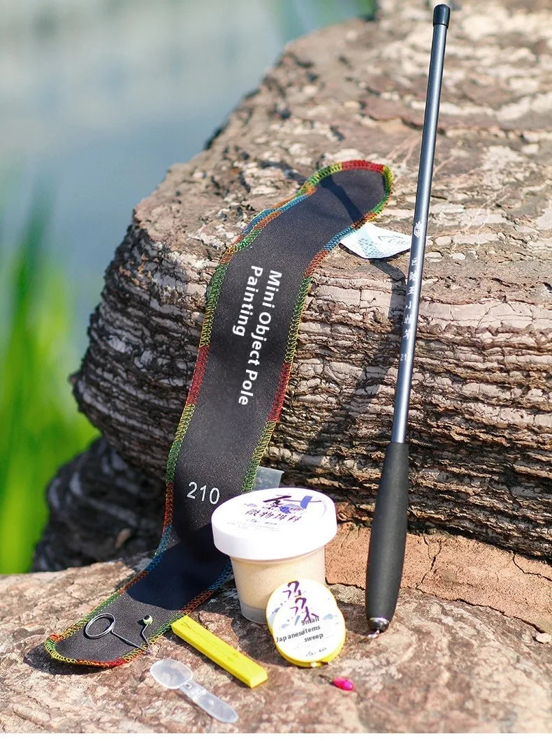 Small fishing rod, ultra light and ultra-fine short section hand-held fishing rod, beginner fishing rod set, stream rod