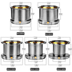 Casting Reel Fishing Reels 4.8:1 18KG Max Drag Power Ultra long throw 8000-14000S Sea Fishing Metal Spinning Metal Grip Pesca