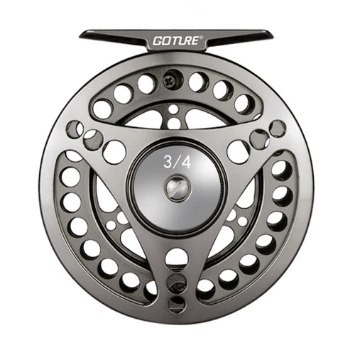 Goture Fly Fishing Reel 3/4 5/6 7/8 9/10 2+1BB Max Drag 8kg Lightweight CNC-machined Large Arbor Left/Right Fly Reel+Spare Spool