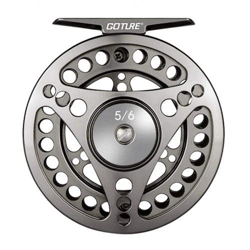 Goture Fly Fishing Reel 3/4 5/6 7/8 9/10 2+1BB Max Drag 8kg Lightweight CNC-machined Large Arbor Left/Right Fly Reel+Spare Spool