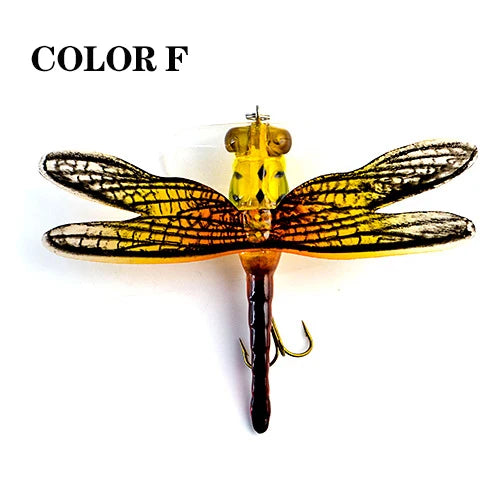 Topwater Dragonfly Dry Flies Insect Fly Fishing Lure 6G 7.5CM Trout Popper Artificial Bait Wobblers For Trolling Hard Lure