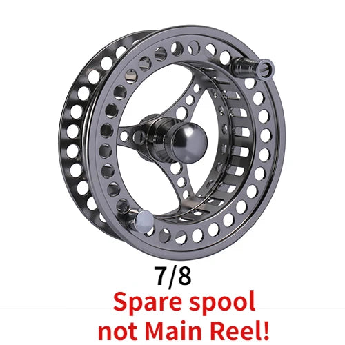 Goture Fly Fishing Reel 3/4 5/6 7/8 9/10 2+1BB Max Drag 8kg Lightweight CNC-machined Large Arbor Left/Right Fly Reel+Spare Spool