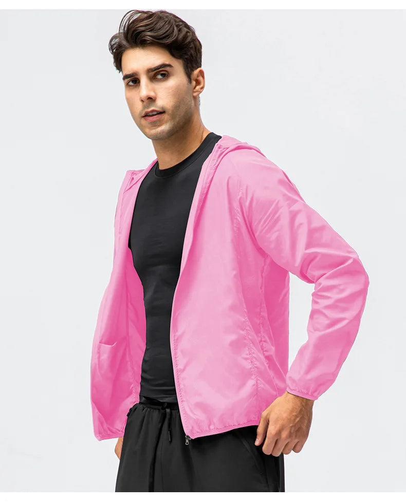 Men's Waterproof Jacket Men Women Windbreaker Women Sun Protect Clothing Fishing Rain Wind Breaker Jacket Climbing Clothes ﻿