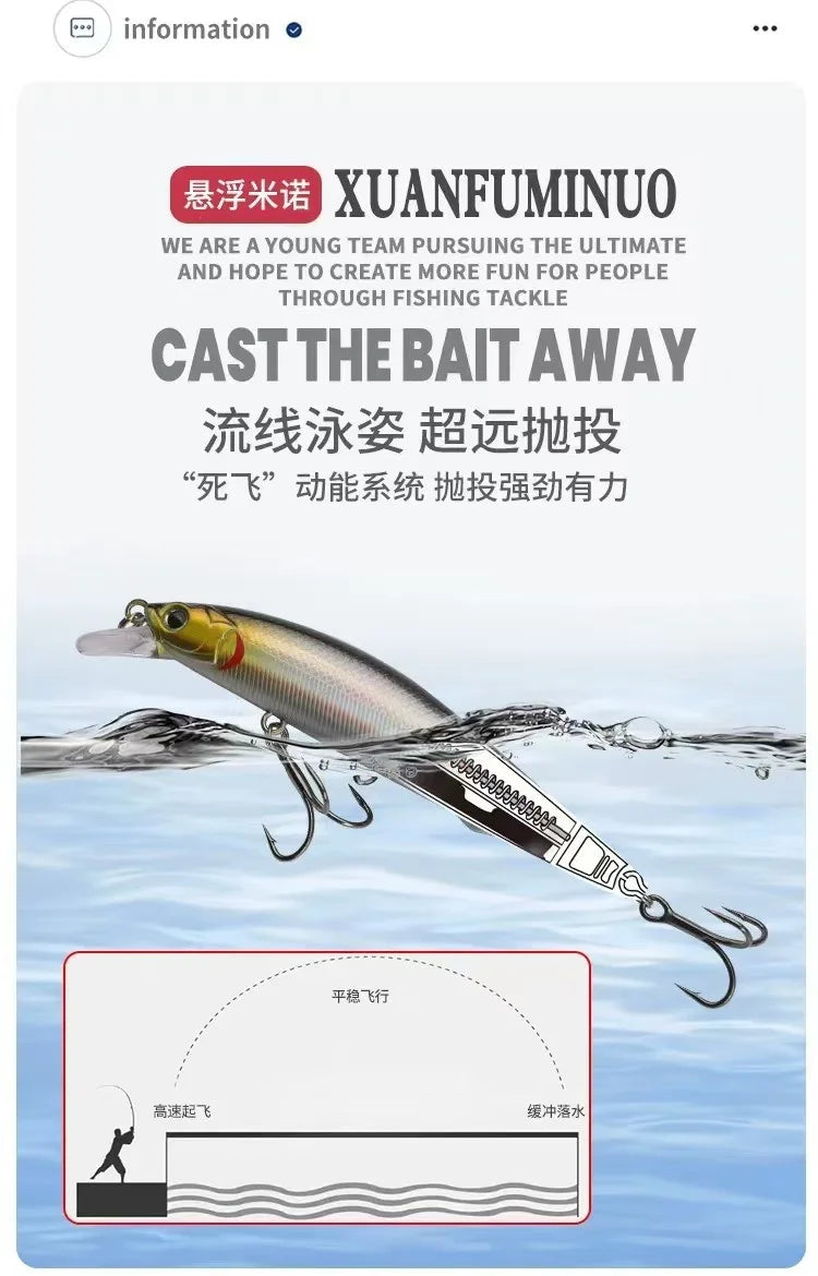 Minnow Bait Fishing Lure Weights 7g/10g/12g Mino Floating Trolling Lure Isca Artificial Wobbler Articulos De Pesca
