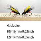 6 Pcs Wet Flies: Hand-Tied Insect Imitations. These Slow-Sinking Lures Are Designed for Effectively Searching Various Water B