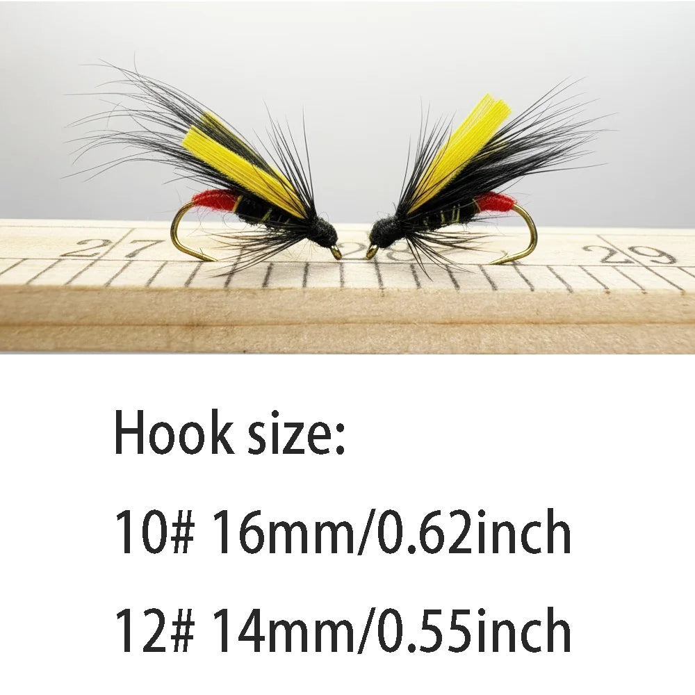 6 Pcs Wet Flies: Hand-Tied Insect Imitations. These Slow-Sinking Lures Are Designed for Effectively Searching Various Water B