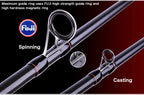BIUTIFU Traveller Spinning Casting Fuji Lure Mini Rock Fishing Rod 1.8/2.1/2.4/2.7/3.0m Carbon Baitcasting PHISHGER Fast 5-42g