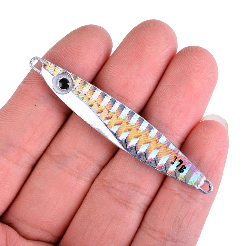 2026 Metal Jig Fishing Lure Weights 7g-40g Trolling Hard Bait Bass Fishing Bait Tackle Trout Jigging Lure Jigs Saltwater Lures