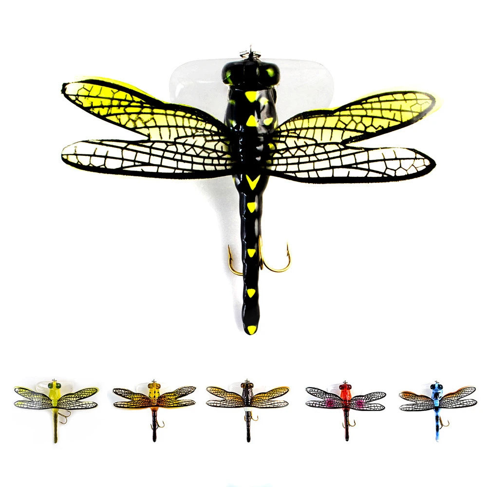 Topwater Dragonfly Dry Flies Insect Fly Fishing Lure 6G 7.5CM Trout Popper Artificial Bait Wobblers For Trolling Hard Lure