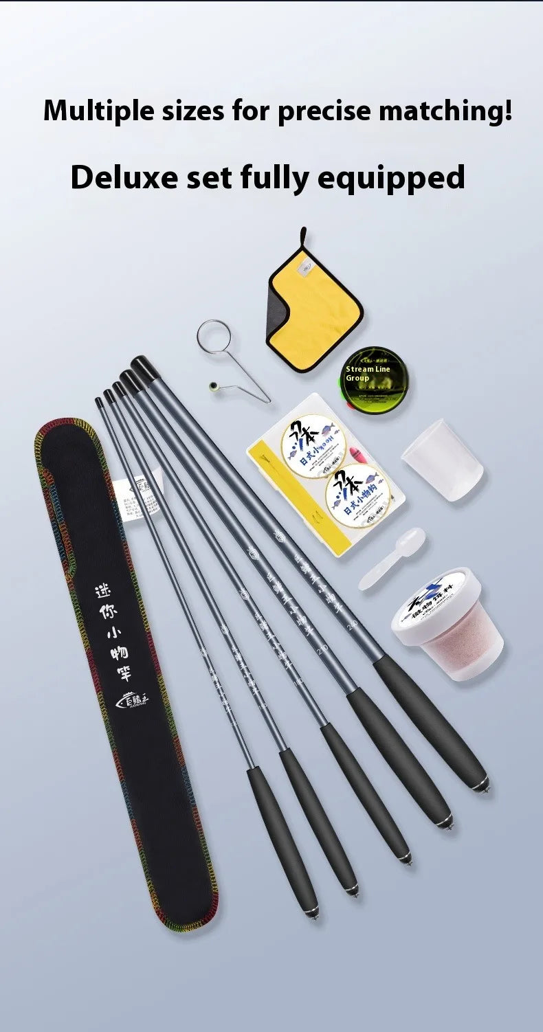 Small fishing rod, ultra light and ultra-fine short section hand-held fishing rod, beginner fishing rod set, stream rod
