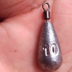 10 pieces per lot, Fishing Weight Sinker in 3.5g, 5g, 7g, 10g, 14g, and 20g,Water Drop-Shaped Weights Fishing Tackle Accessories