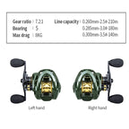 LINNHUE Baitcasting Fishing Reel Micro Fish WK1000 Reel Max Drag 8kg Gear Ratio 7.2:1 Fishing Reel Goods Accessorie