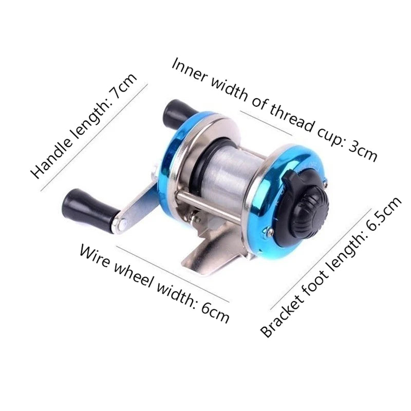 New Metal Drum Reelsmall Foot Pen Fishing Rod Special Fishing Line Reelice Fishing Reelleft And Right Hand Reels