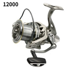 Rooblinos Stainless Steel Bearing Spinning Fishing Reel 8000 9000 10000 12000 14000 25KG Powerful Reel Saltwater Fresh Water