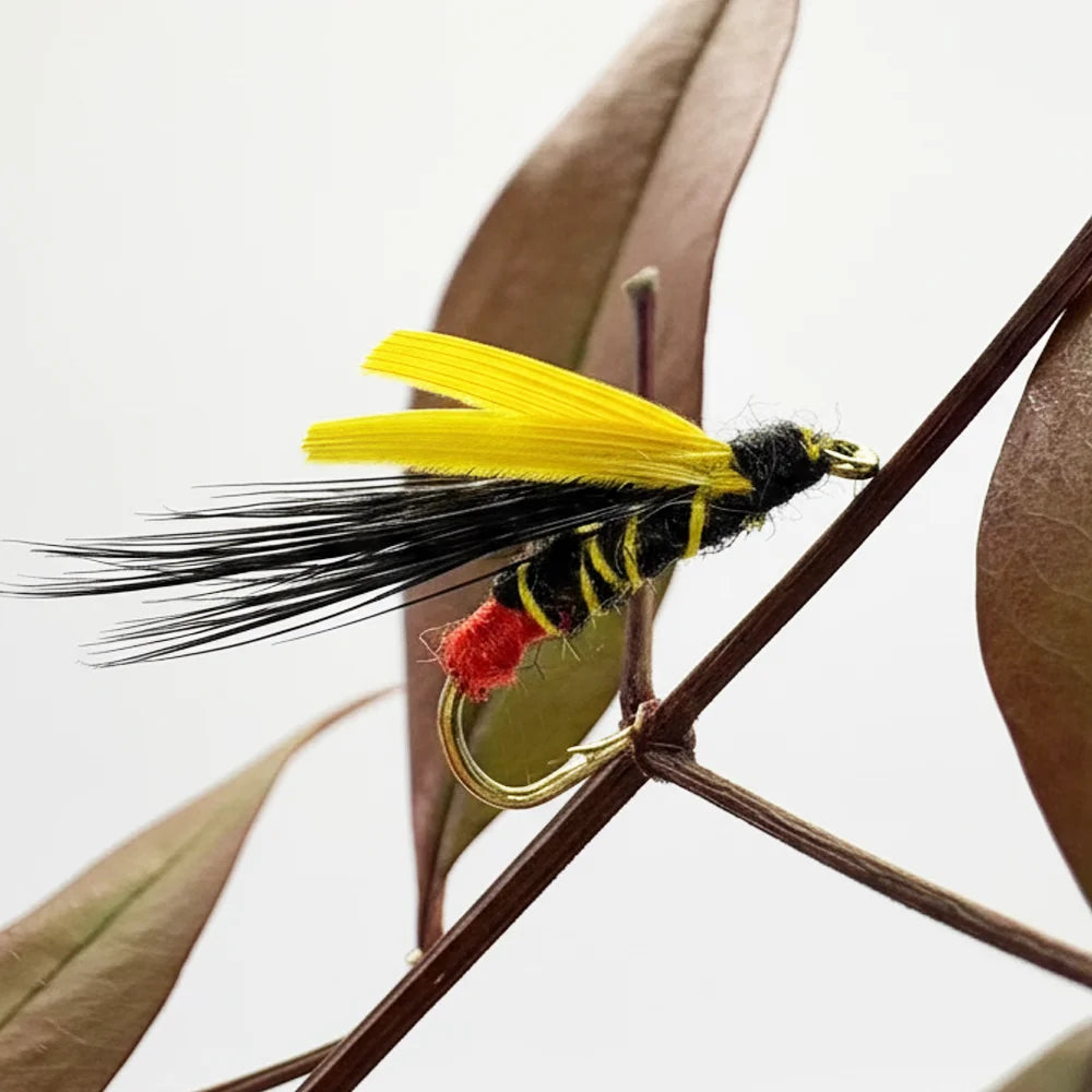 6 Pcs Wet Flies: Hand-Tied Insect Imitations. These Slow-Sinking Lures Are Designed for Effectively Searching Various Water B