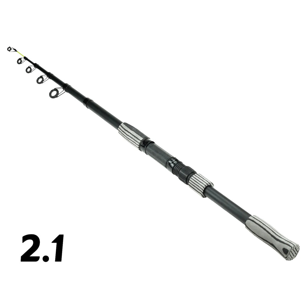 2.1-3.6 Meters Cheap Fishing Rods Lure Spinning Carbon Telescopic Rod Long Shot Trout Lake Sea Fish Rods Fishing Accessories
