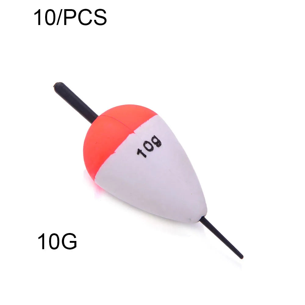 10Pcs Fishing Float Foam Fish Floats Drift Big Belly Drifts Long Casting Drifts 1g/2g/3g/5g/10g Buoy Flotador Gear Fishs Float