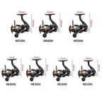 Spinning Reels Saltwater Freshwater Casting Fishing Reel Tackle Ultralight Metal Frame Smooth and Tough High Speed Fishing Reels