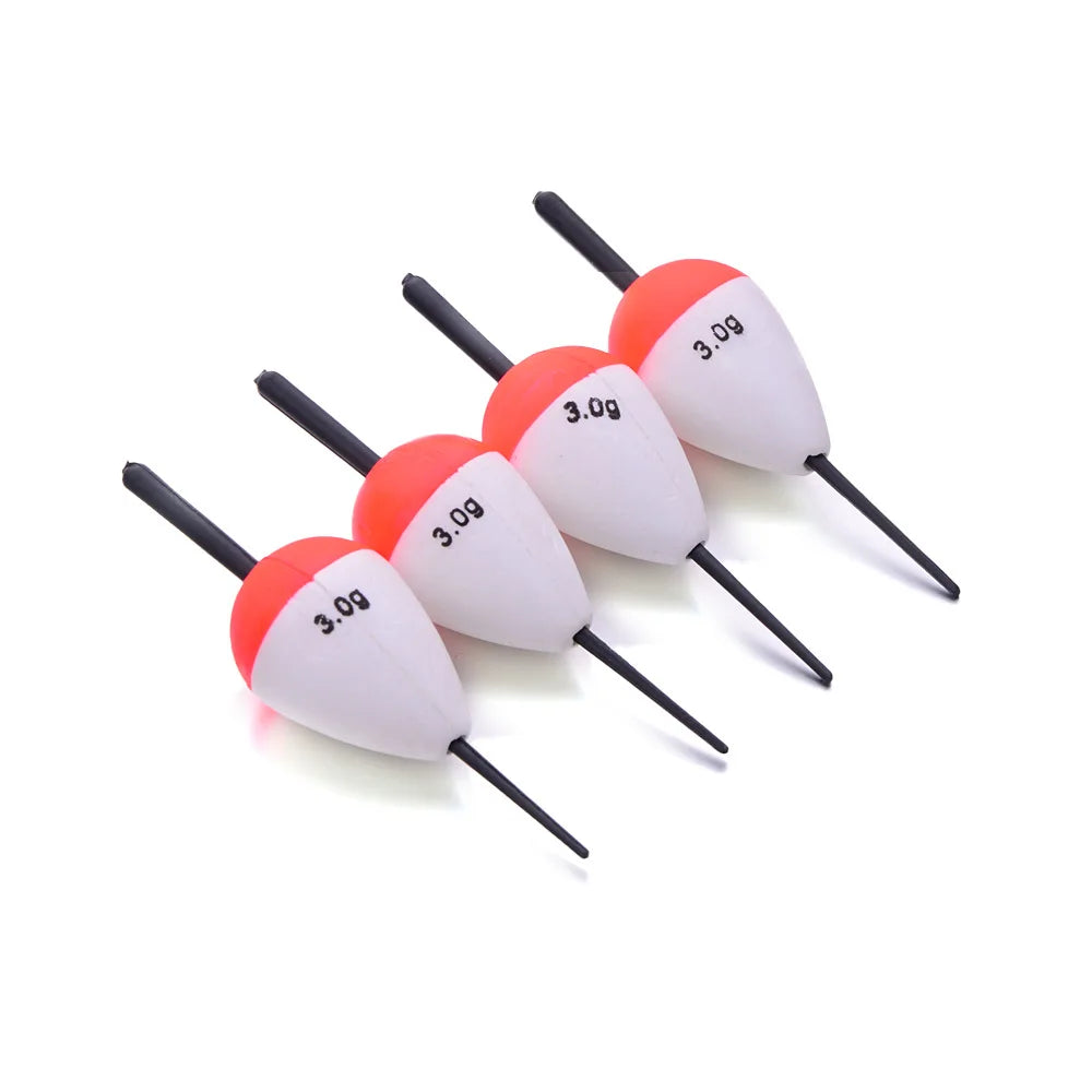 10Pcs Fishing Float Foam Fish Floats Drift Big Belly Drifts Long Casting Drifts 1g/2g/3g/5g/10g Buoy Flotador Gear Fishs Float