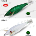 Fishing Accessories 78Mm 10G Floating Squid Jig Jigging Fishing Lure Artificial Plastic Squid Hook for Sea Boat Fishing Tools