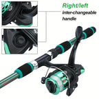 Telescopic Fishing Rod And Spinning Reel